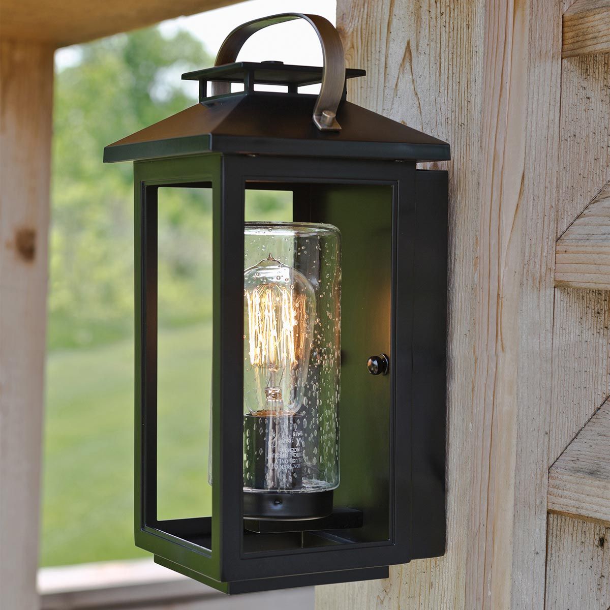 Atwater 1 Light Small Black Outdoor Wall Lantern