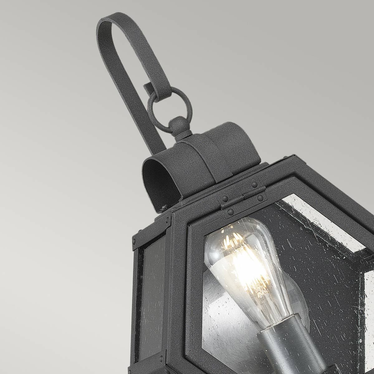 Heath 1 Light Small Black Outdoor Wall Lantern