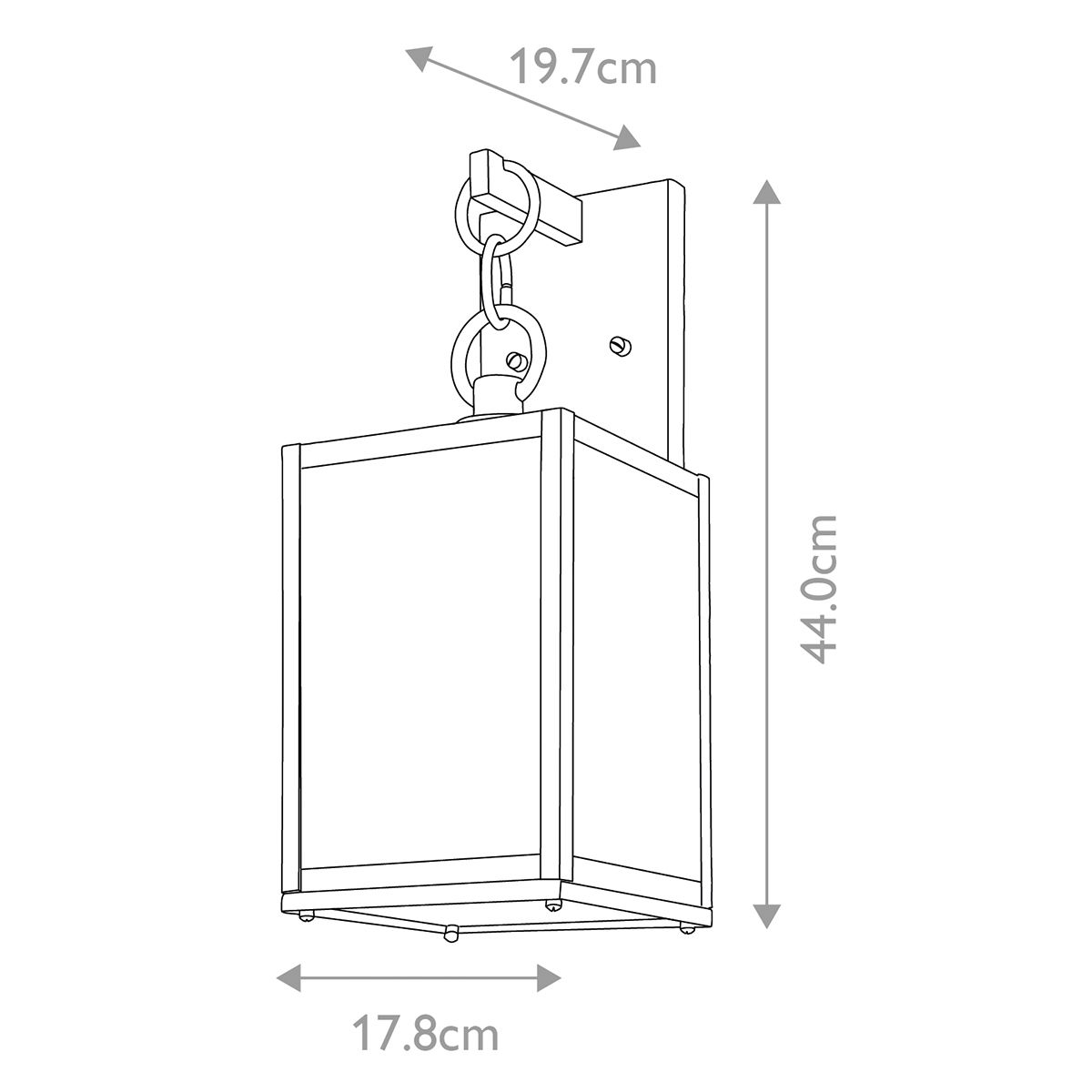Lahden 1 Light Medium Outdoor Wall Lantern