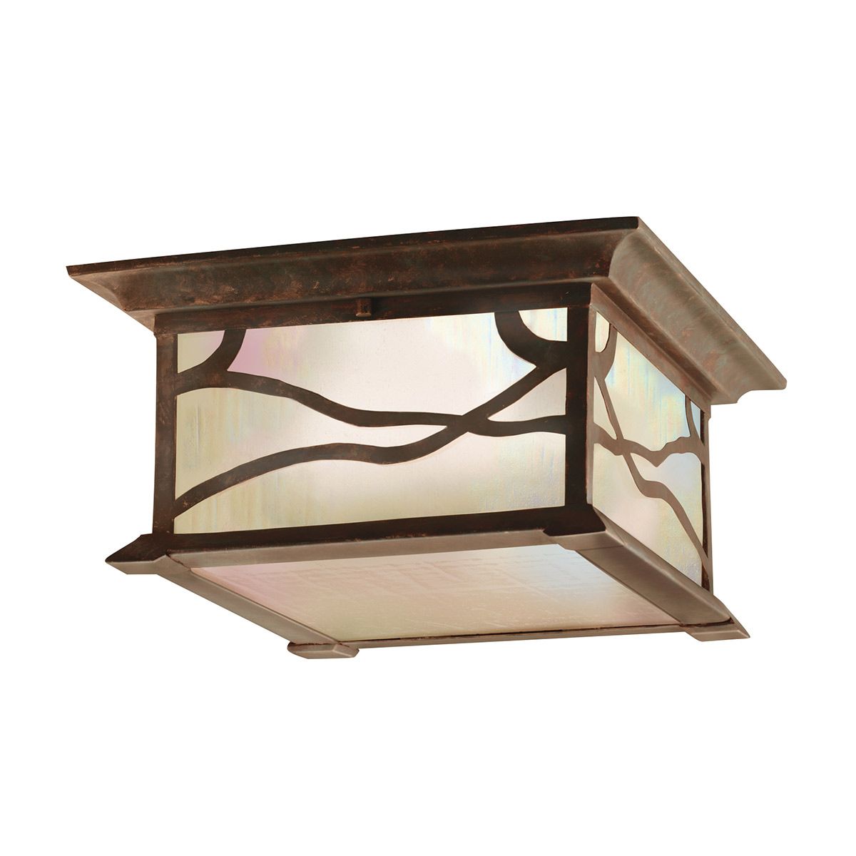 Morris 2 Light Copper Outdoor Flush
