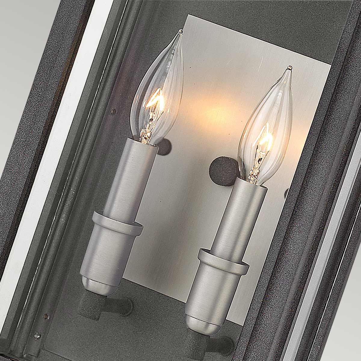 Sutcliffe 2 Light Aged Zinc Outdoor Wall Lantern