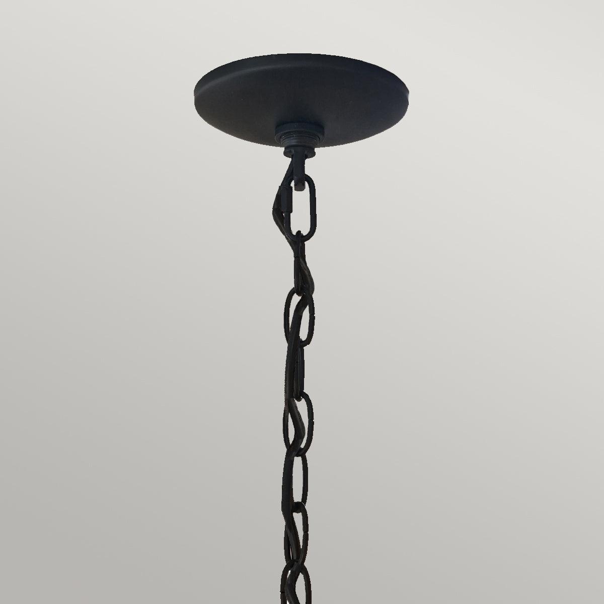 Quoizel Crusade 1 Light Chain Lantern QZ-CRUSADE8-BLK