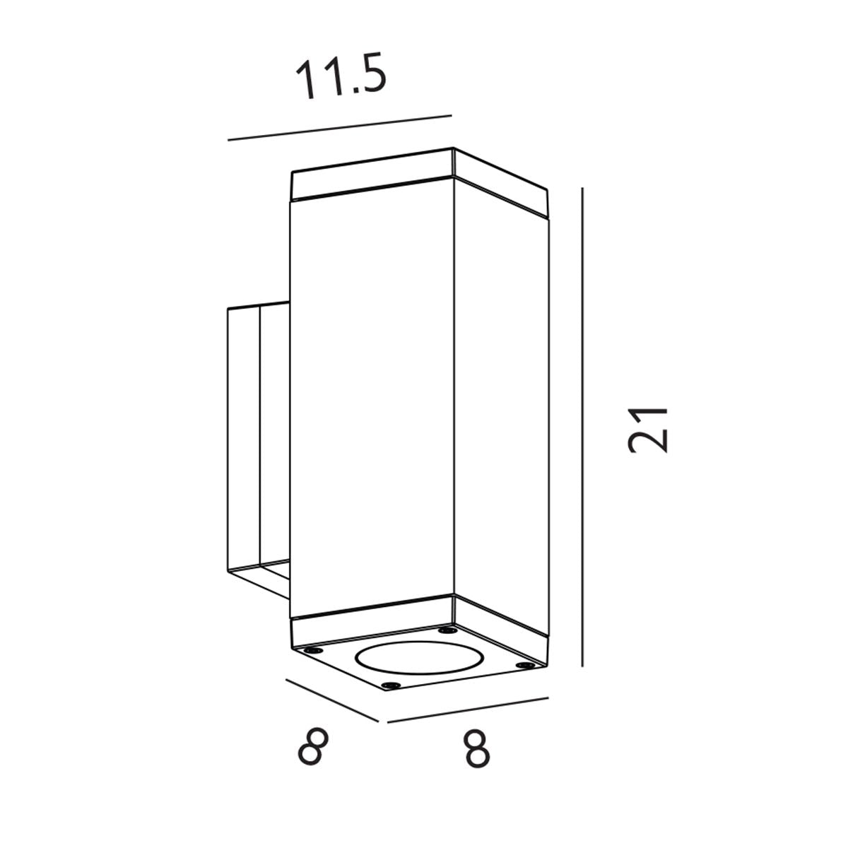 Norlys Sandvik 2 Light Graphite Up & Down Outside Wall Light-warehouse-25-09-26