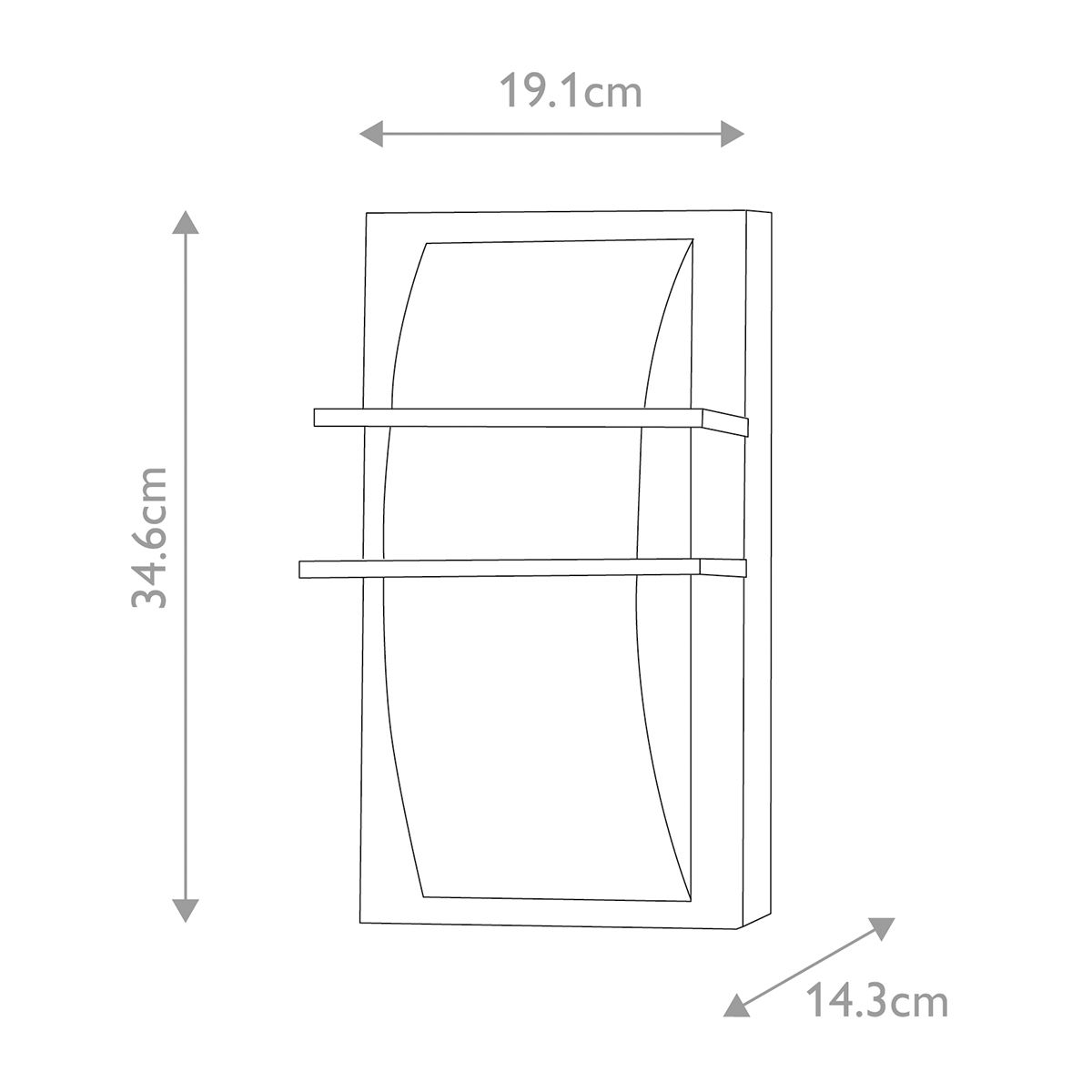 Elstead Sven Large Graphite Outdoor Wall Light-warehouse-25-09-26