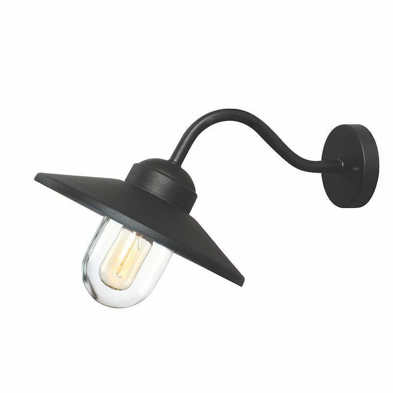 Elstead Klampenborg Black Outdoor Wall Light-OB-35-25-09
