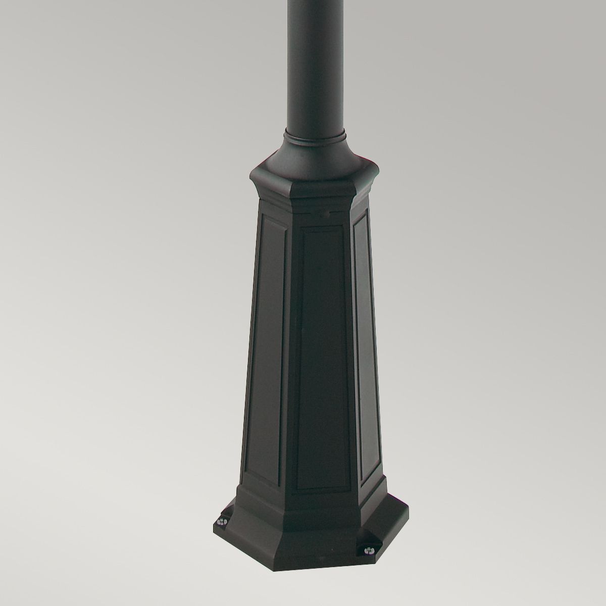 Elstead Valencia Black Finish Outdoor Three Arm Lamp Post V7 BLACK