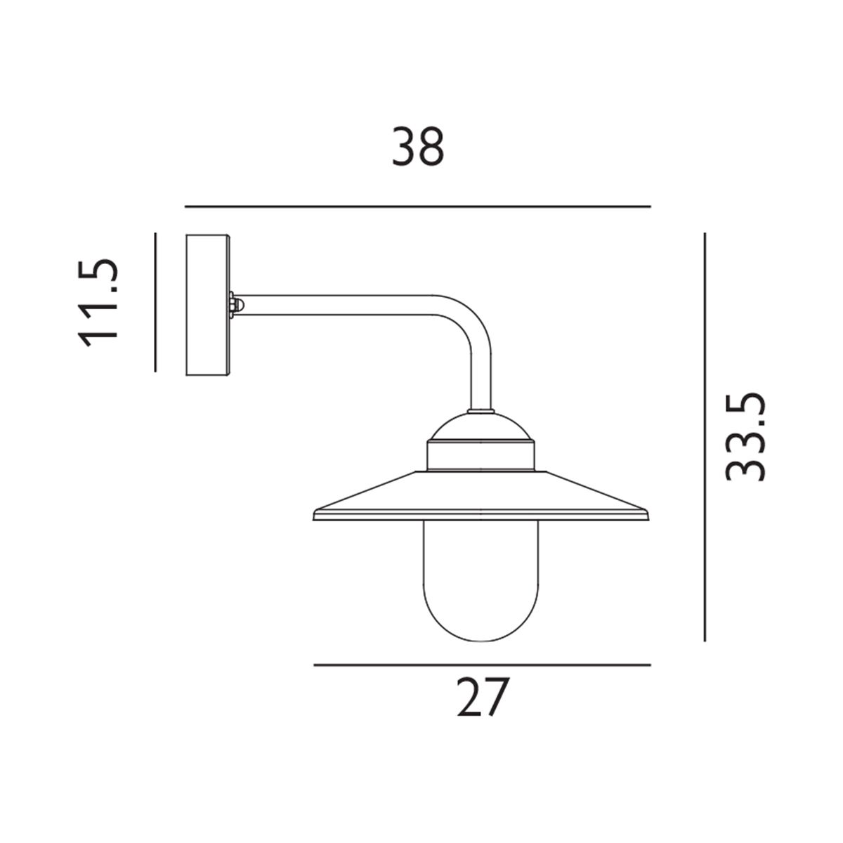 Norlys Vansbro 1 Light Black Outdoor Wall Light Black-warehouse-25-09-26