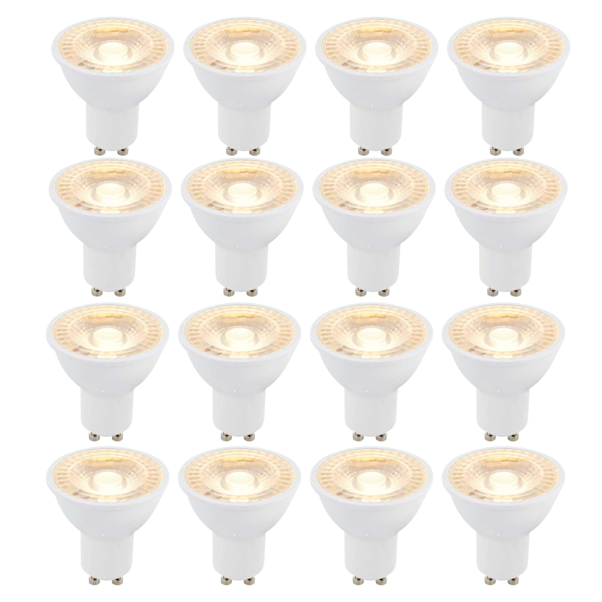 12 X GU10 LED 6W 38 Degree Warm White Bulb