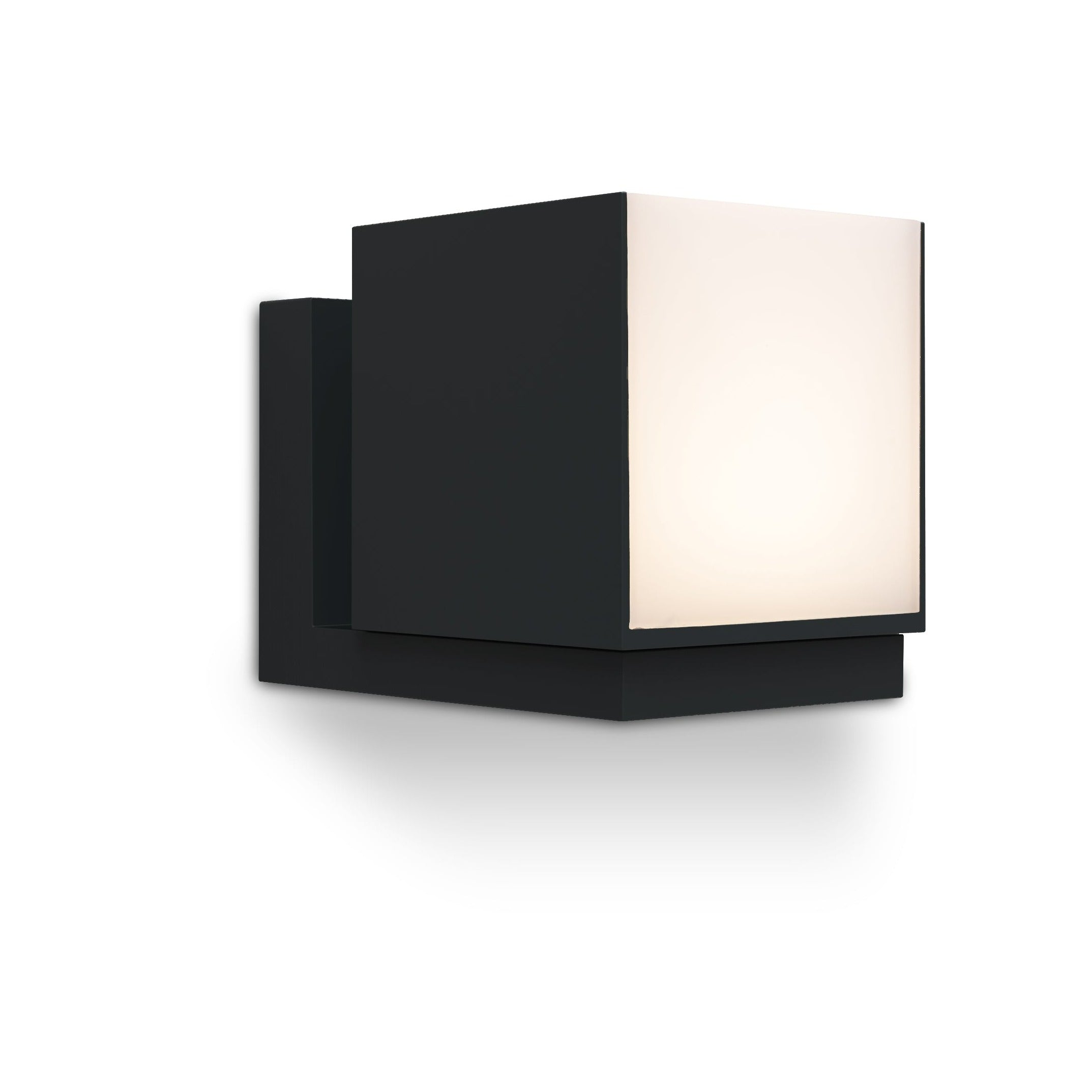 Lutec Cuba Outdoor LED Black Wall Light 5193803012