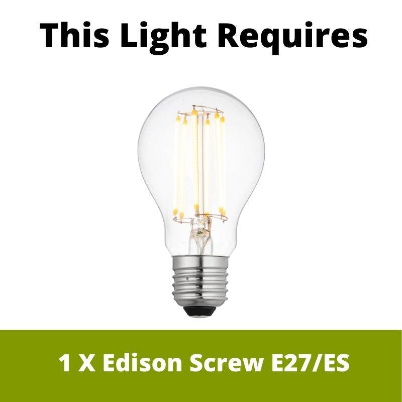 Endon Quinn 1 Light Black Outdoor Post
