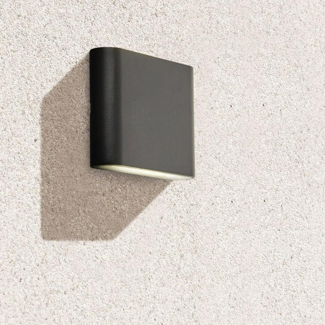 Stratford Outdoor LED Up/Down Black Wall Light Searchlight