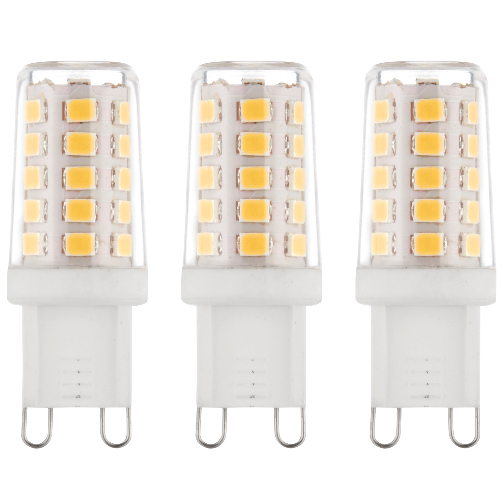 3 x G9 LED 2.3W Warm White Halogen (20W Equivalent)