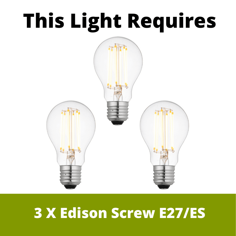 Searchlight Bel Aire 3 Light Black Outdoor Lamp Post