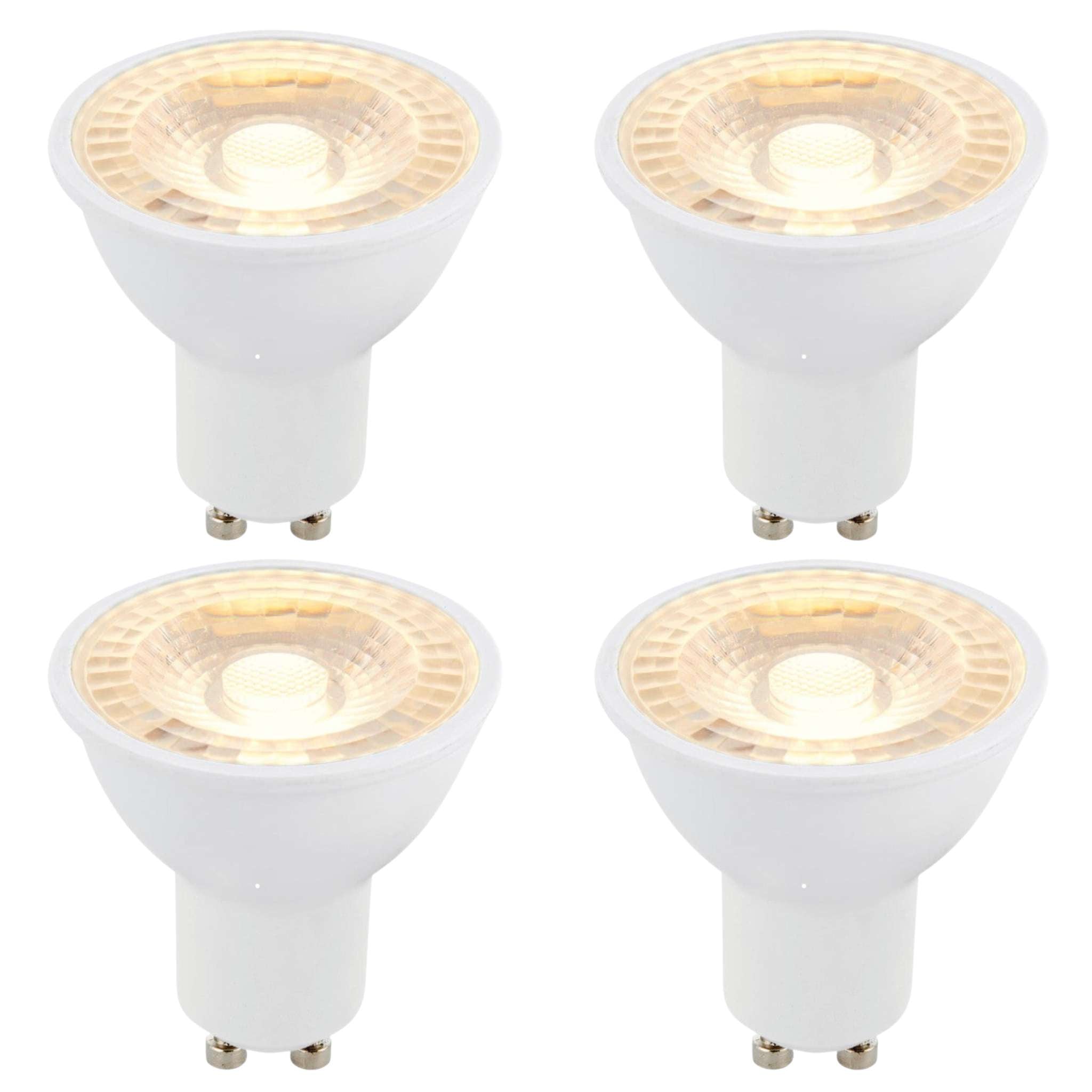 4 X GU10 LED 6W 38 Degree Warm White Bulb