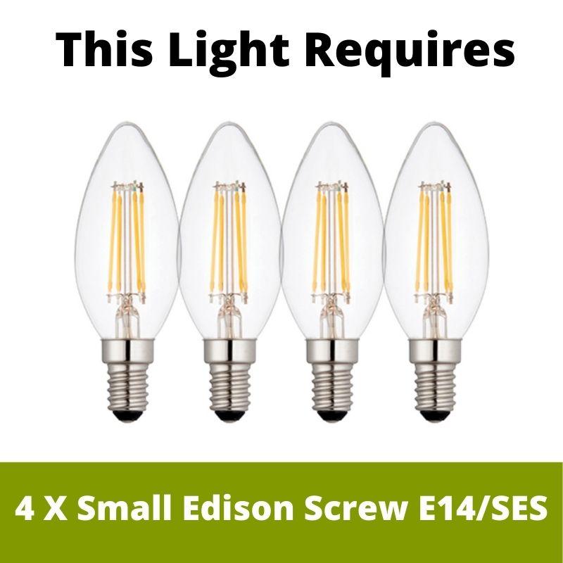 Feiss Galena 4 Light Outdoor Chain Lantern