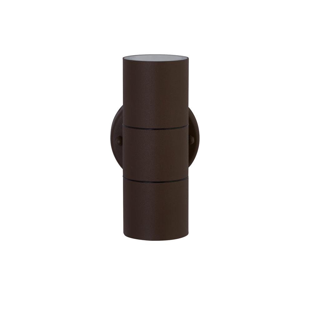 Metro LED Rust Brown Outdoor 2 Light Up/Down Wall Light