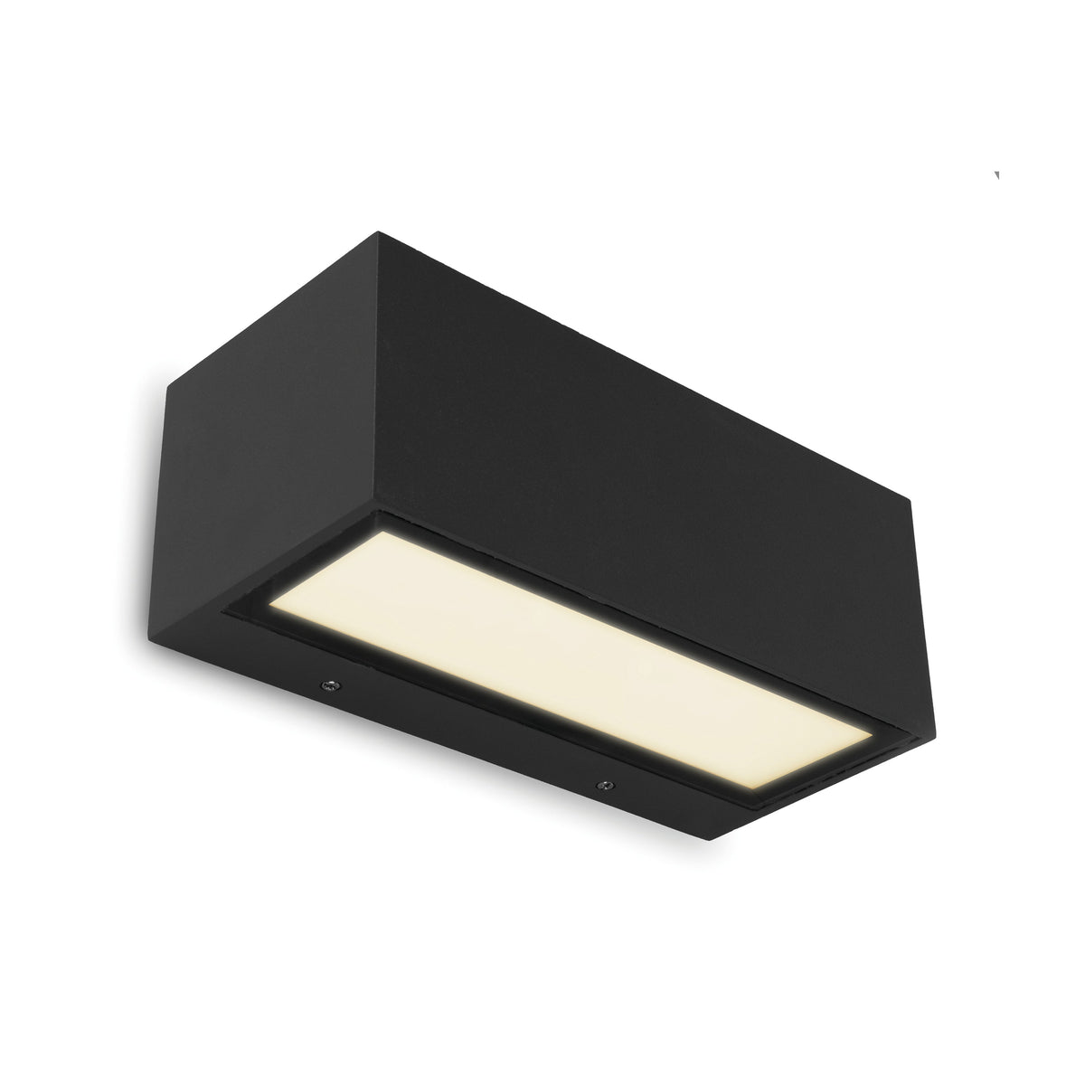 Lutec Gemini Outdoor Black LED Up & Down Wall Light 5189112012