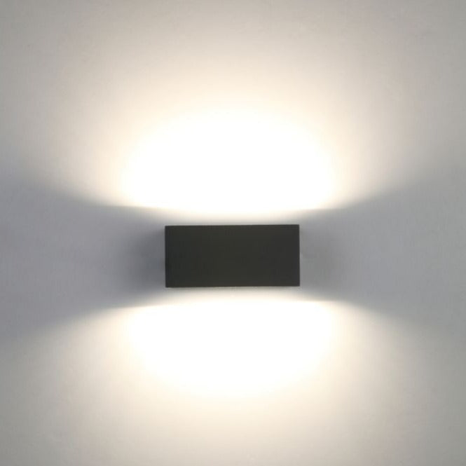 Lutec Gemini Outdoor LED Brick Wall Light In Dark Grey 5189113118 detail 1