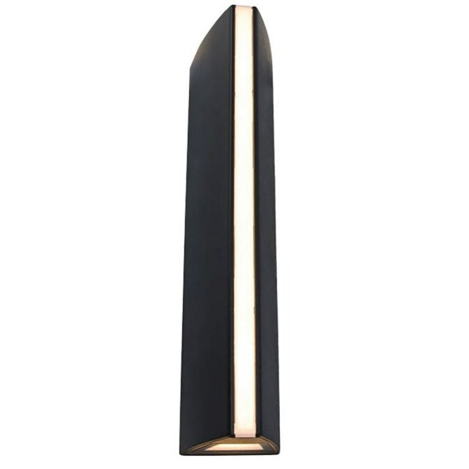 Lutec Leo IP54 Outdoor LED Wall Light In Matt Black 5192701330