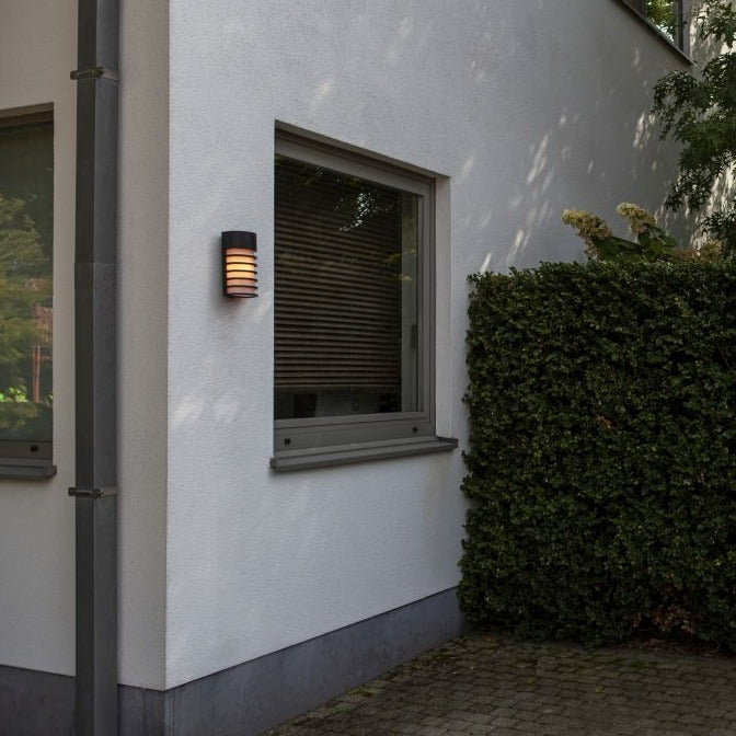 Lutec Fulton Outdoor Wall Light - Black 5207601012