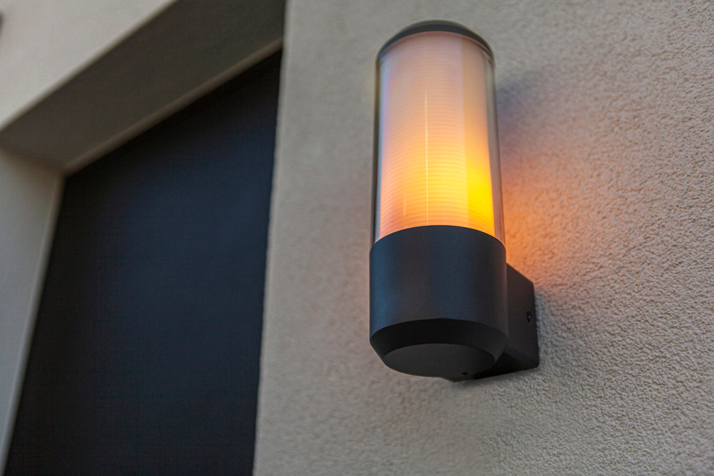 Lutec Heros Grey Outdoor Wall Light - IP44