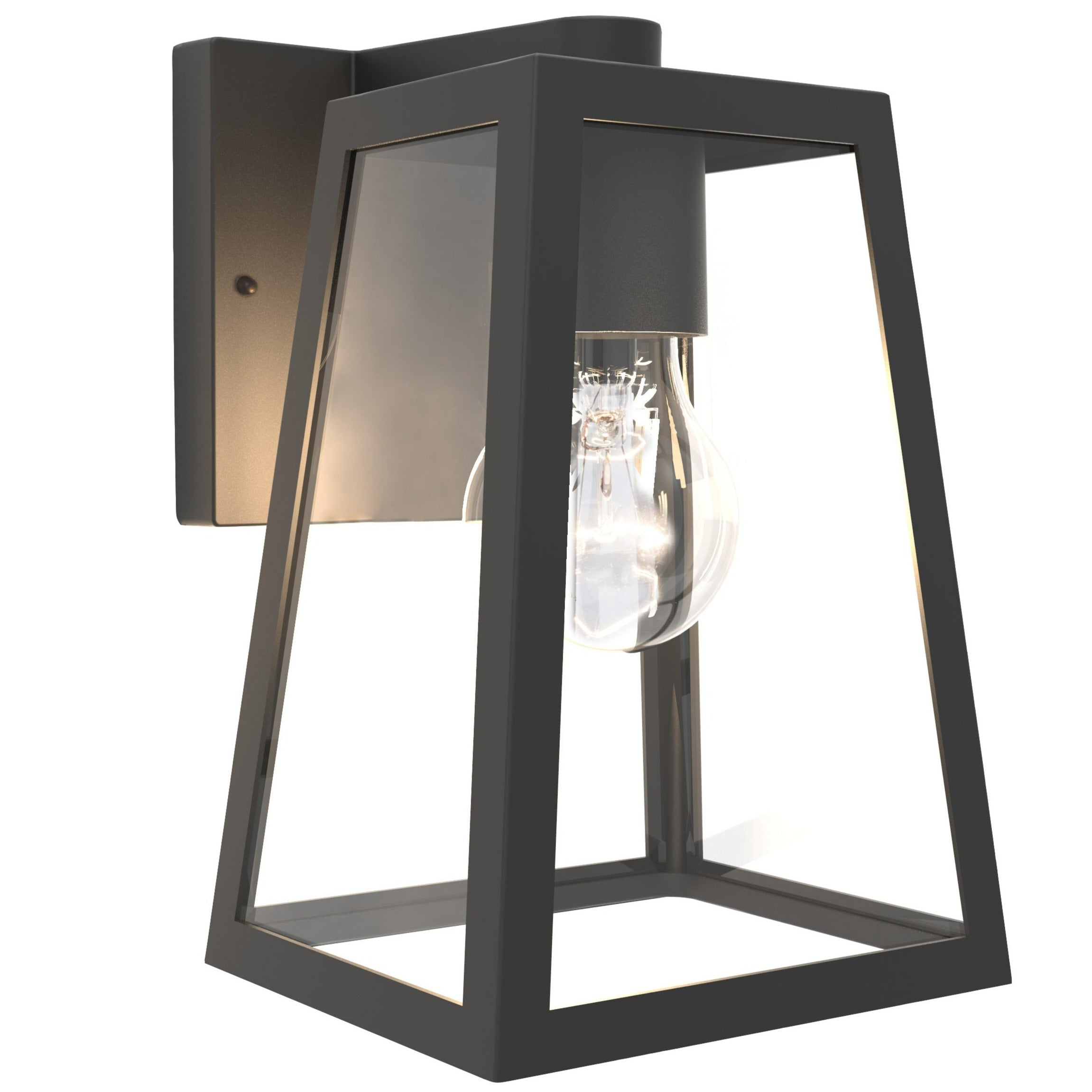 Lutec Fia Outdoor Wall Light Lantern In Matt Black 5290903012