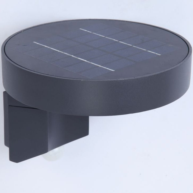 Lutec Diso LED Solar Wall Light - Dark Grey 6906702335