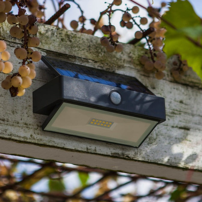 Lutec Arrow LED Solar Wall Light - Dark Grey 6910601335