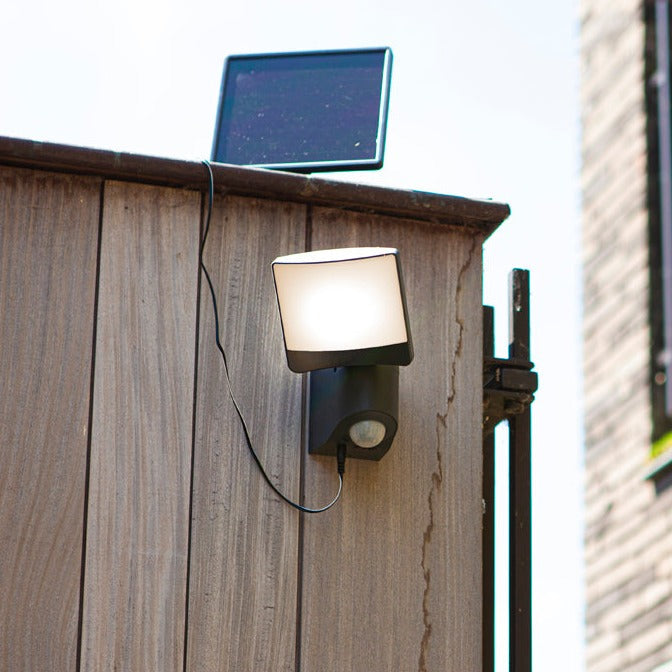 Lutec Sunshine LED Grey Solar Wall Light - PIR Sensor 6925701345
