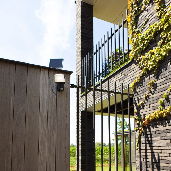 Lutec Sunshine LED Grey Solar Wall Light - PIR Sensor 6925701345