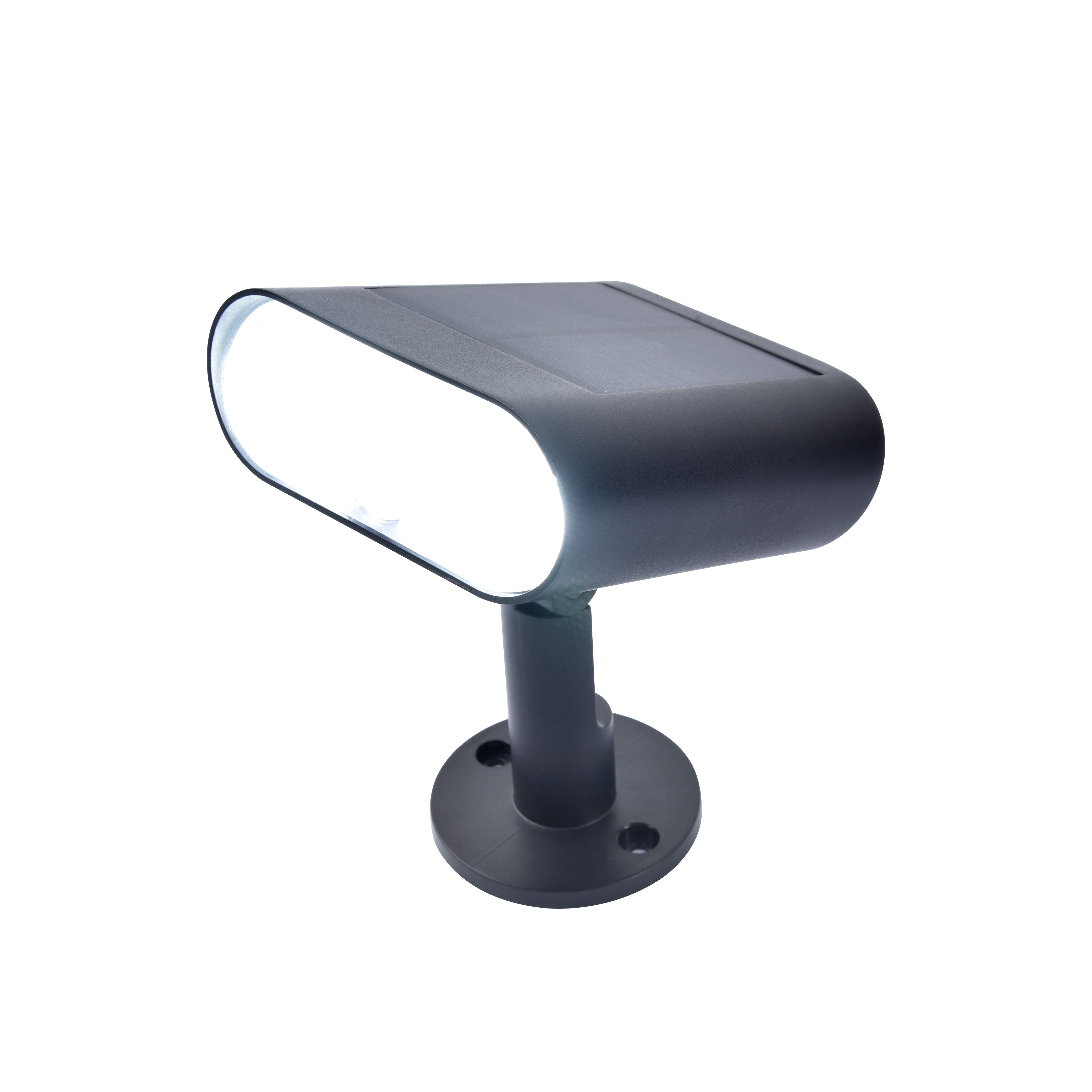 Lutec Ginbo Solar LED Black Outdoor Wall Light with Spike 6938405330