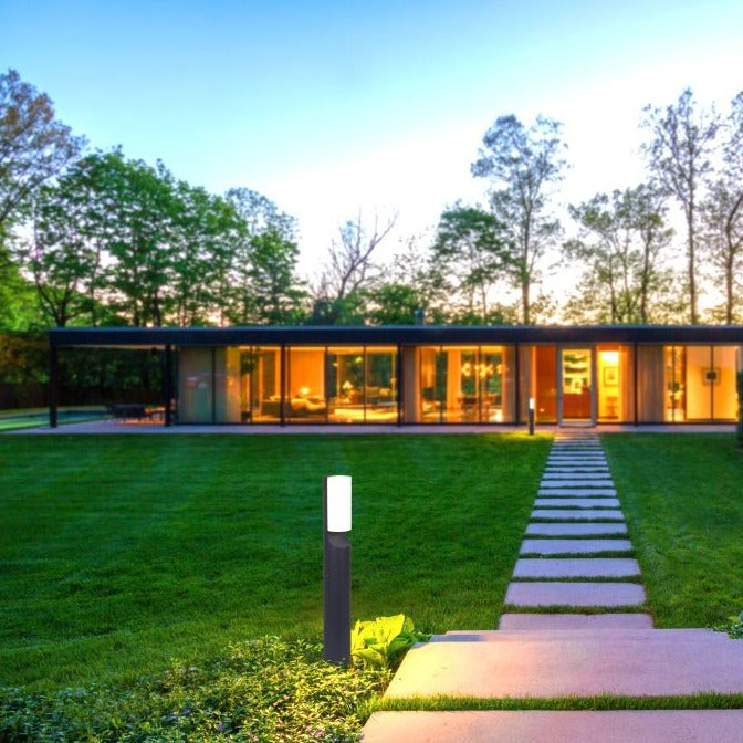 Lutec Bati Outdoor LED Bollard Light - Dark Grey 7188601125