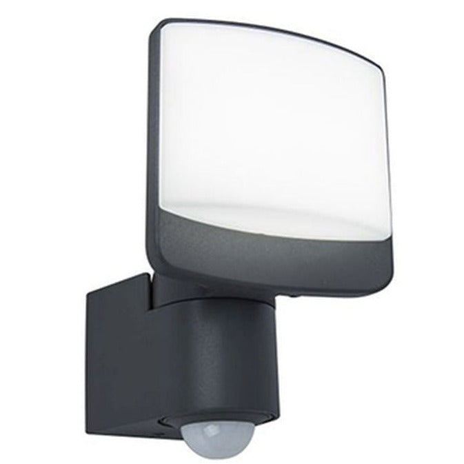 Lutec Sunshine Outdoor LED Black PIR Wall Light 7625701345
