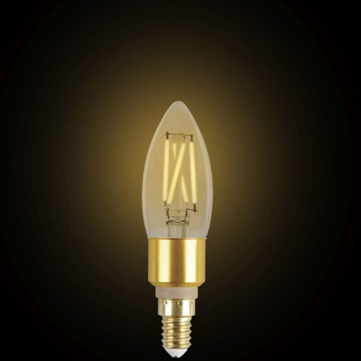 Lutec Filament Candle LED Bulb 470 Lumen 2200K-5500K
