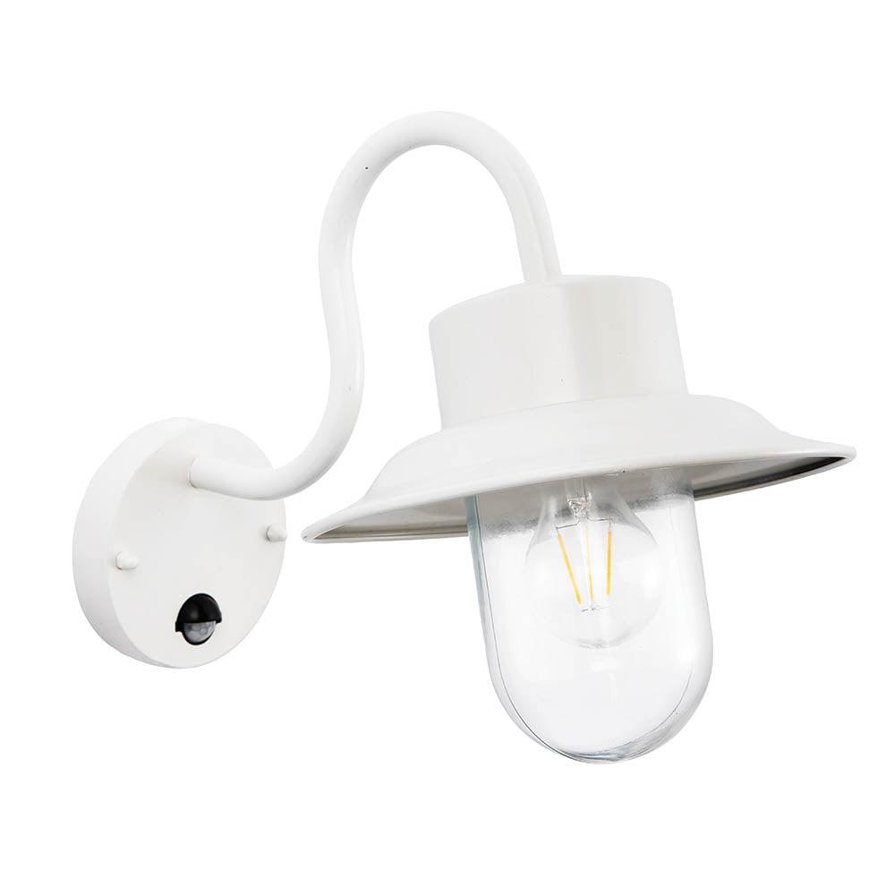 Endon Chesham PIR Outdoor White Wall Light