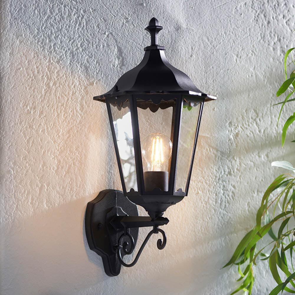 Endon Burford Black Outdoor Wall Light
