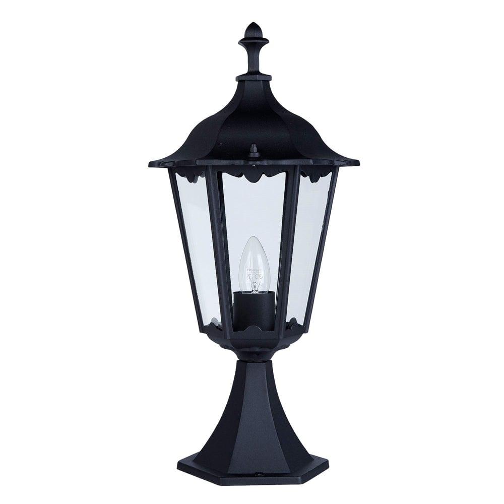 Searchlight Alex 1 Light Small Black Outdoor Lamp Post