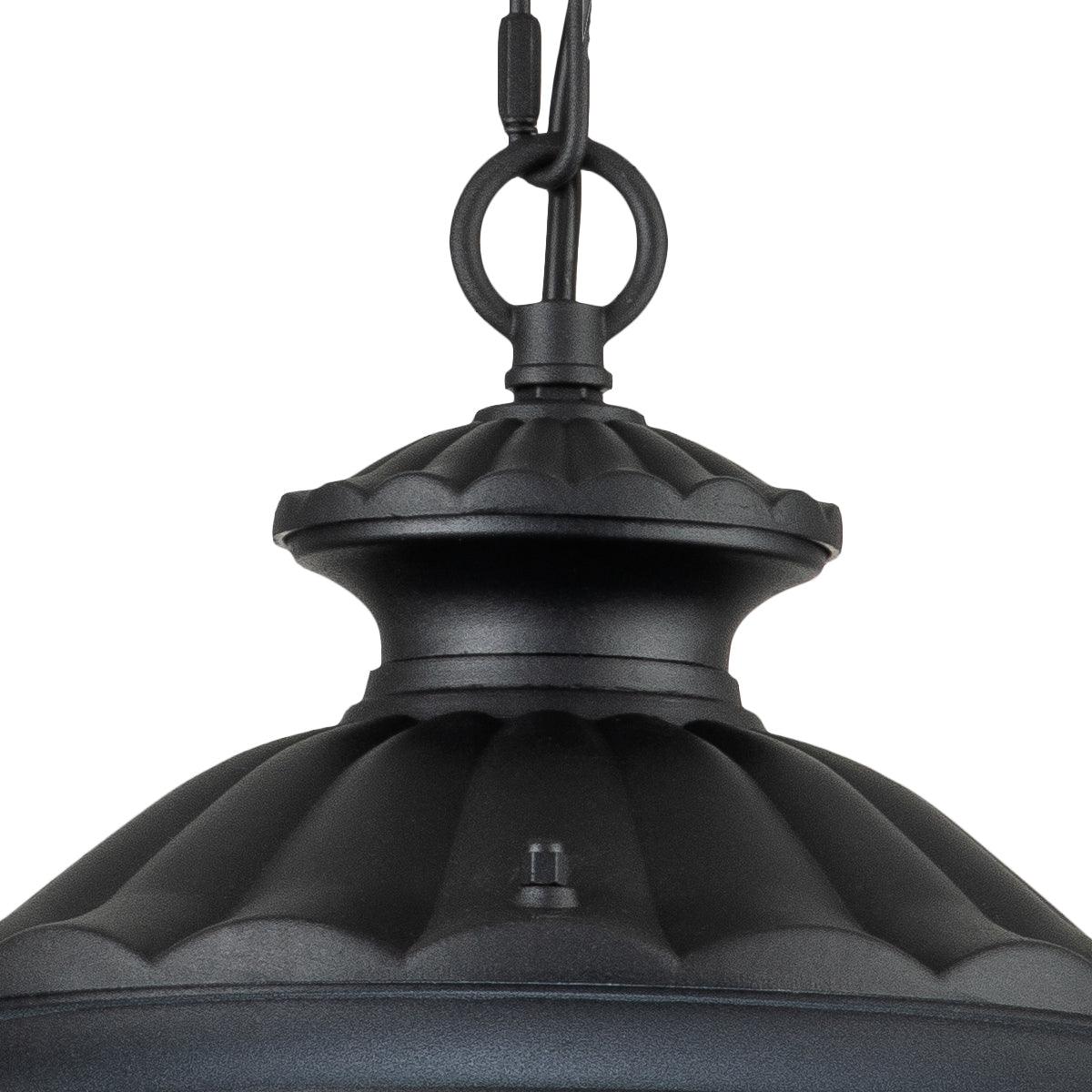 Elstead Chicago 1 Light Small Black Outdoor Chain Lantern
