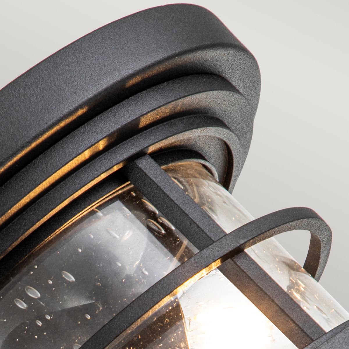 Feiss Lighthouse 2 Light Black Outdoor Porch Ceiling Mount