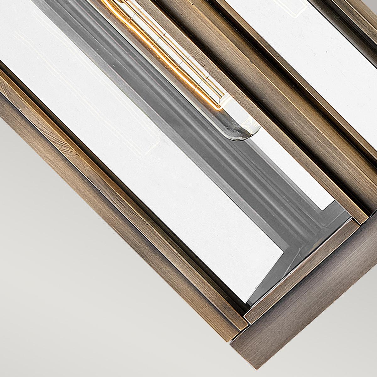 Hinkley Sag Harbor 1 Light Small Bronze Outdoor Wall Lantern Wide Living Room Image