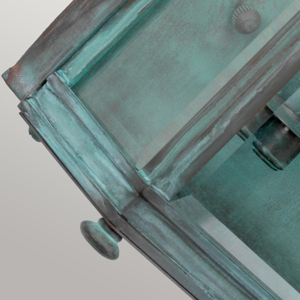 Elstead Holborn 2 Light Medium Verdigris Outdoor Half Light