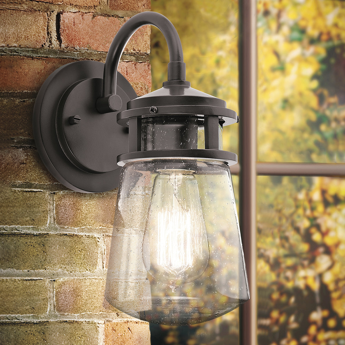 Elstead Lyndon Architectural Bronze Finish Medium Outdoor Wall Lantern KL/LYNDON2/M AZ