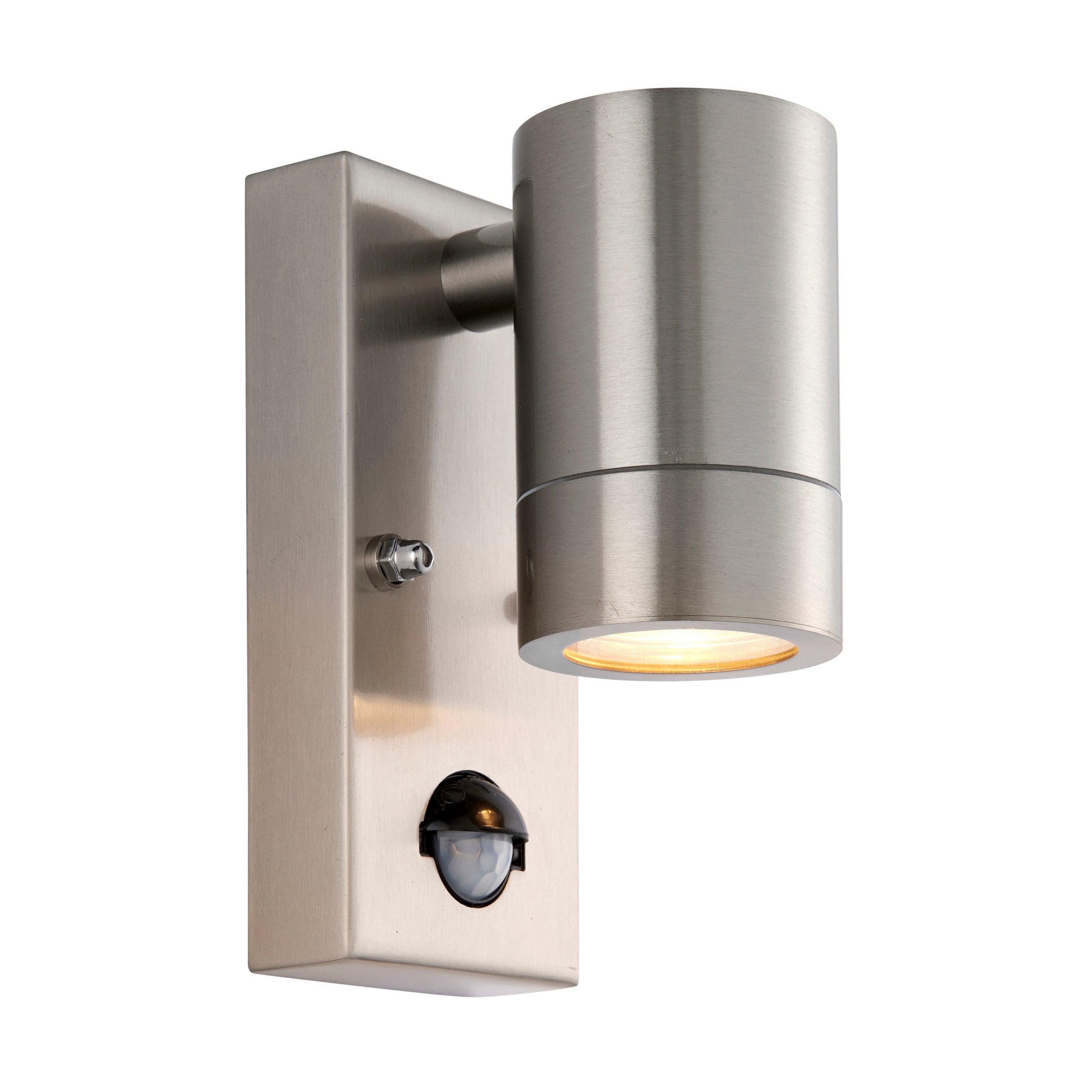 palin pir sensor marine grade outdoor wall light ip65 7wby saxby lighting