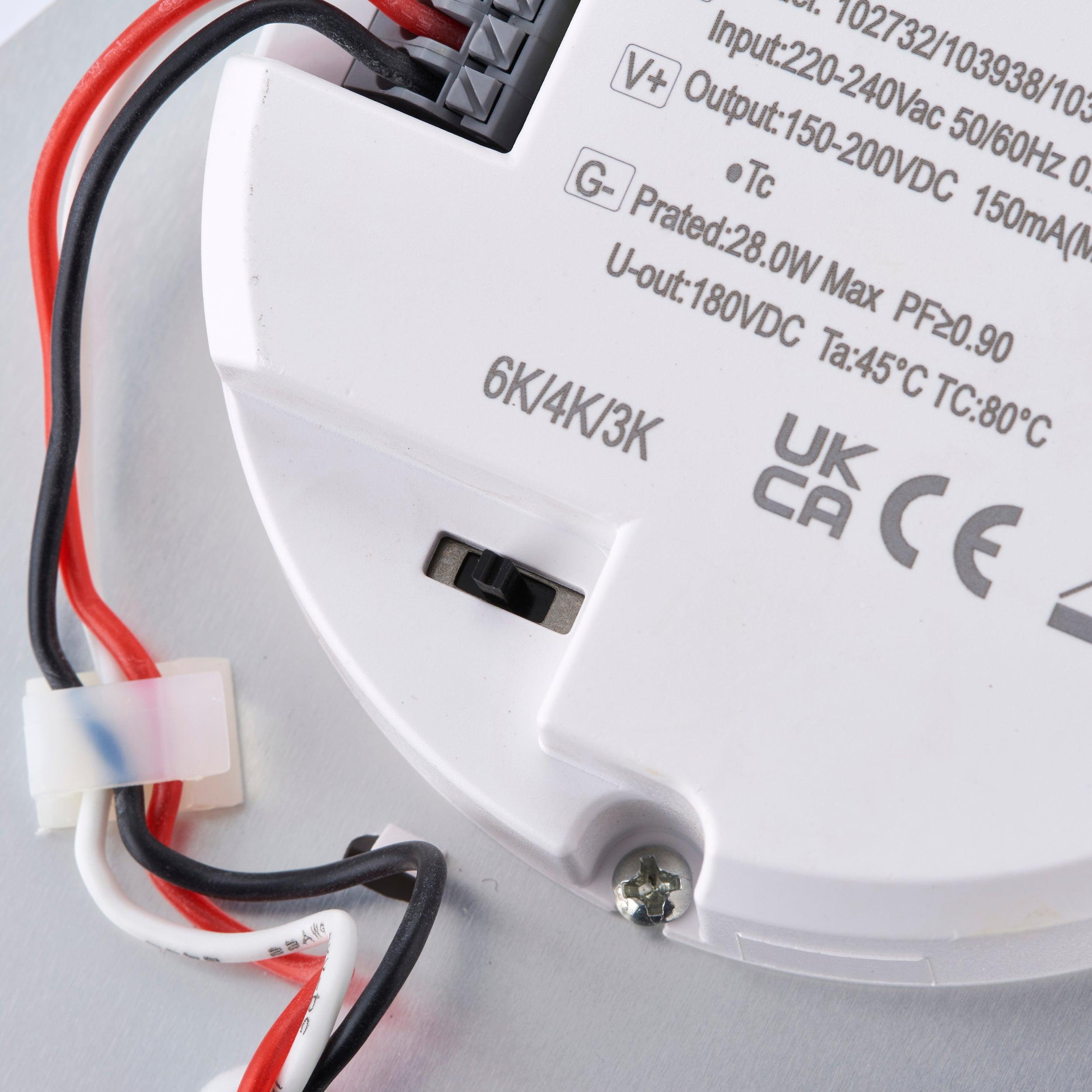 heropro xl ip65 emergency led outdoor bulkhead flush light cct by saxby lighting, close up image 64