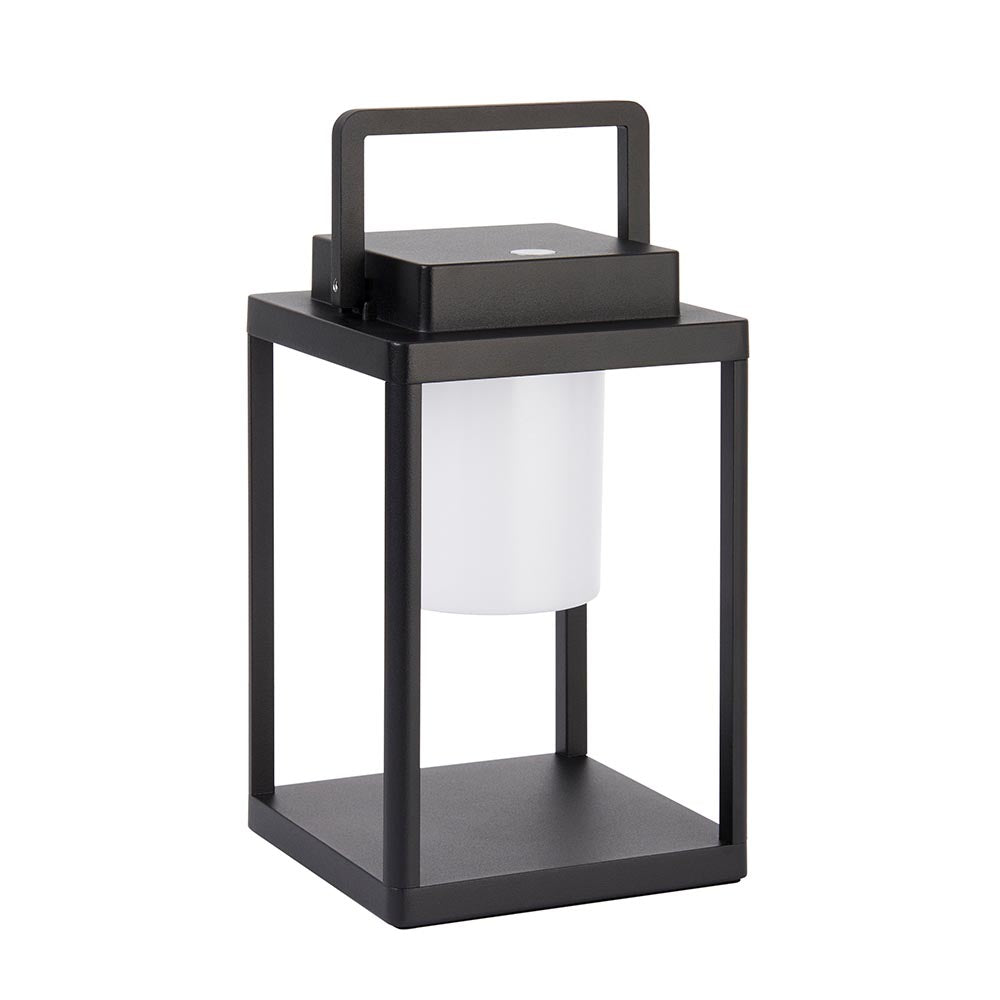 Voyage Rechargeable Black Outdoor Table Lamp - IP44