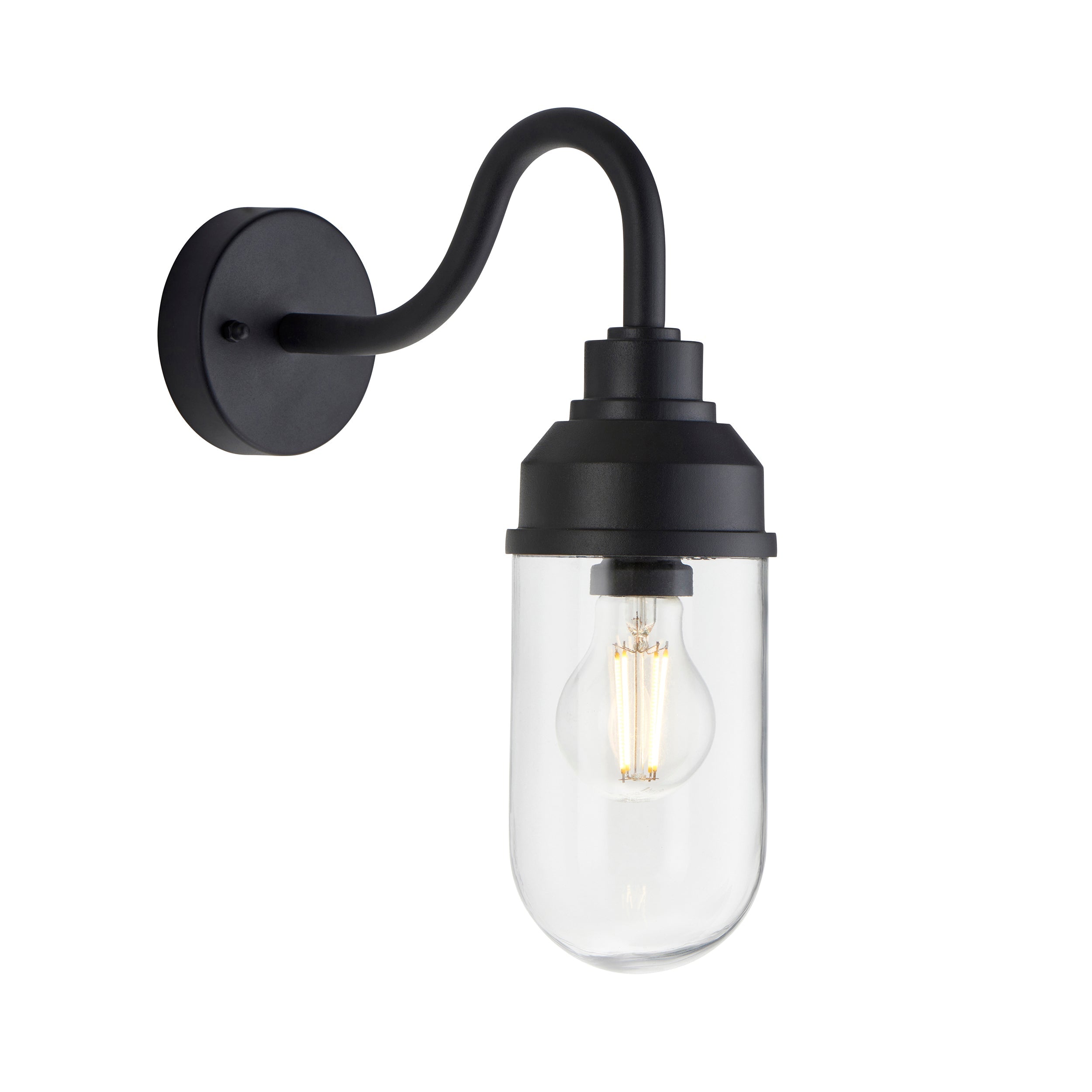 Truro Black Outdoor Wall Light 118760 by Endon Lighting
