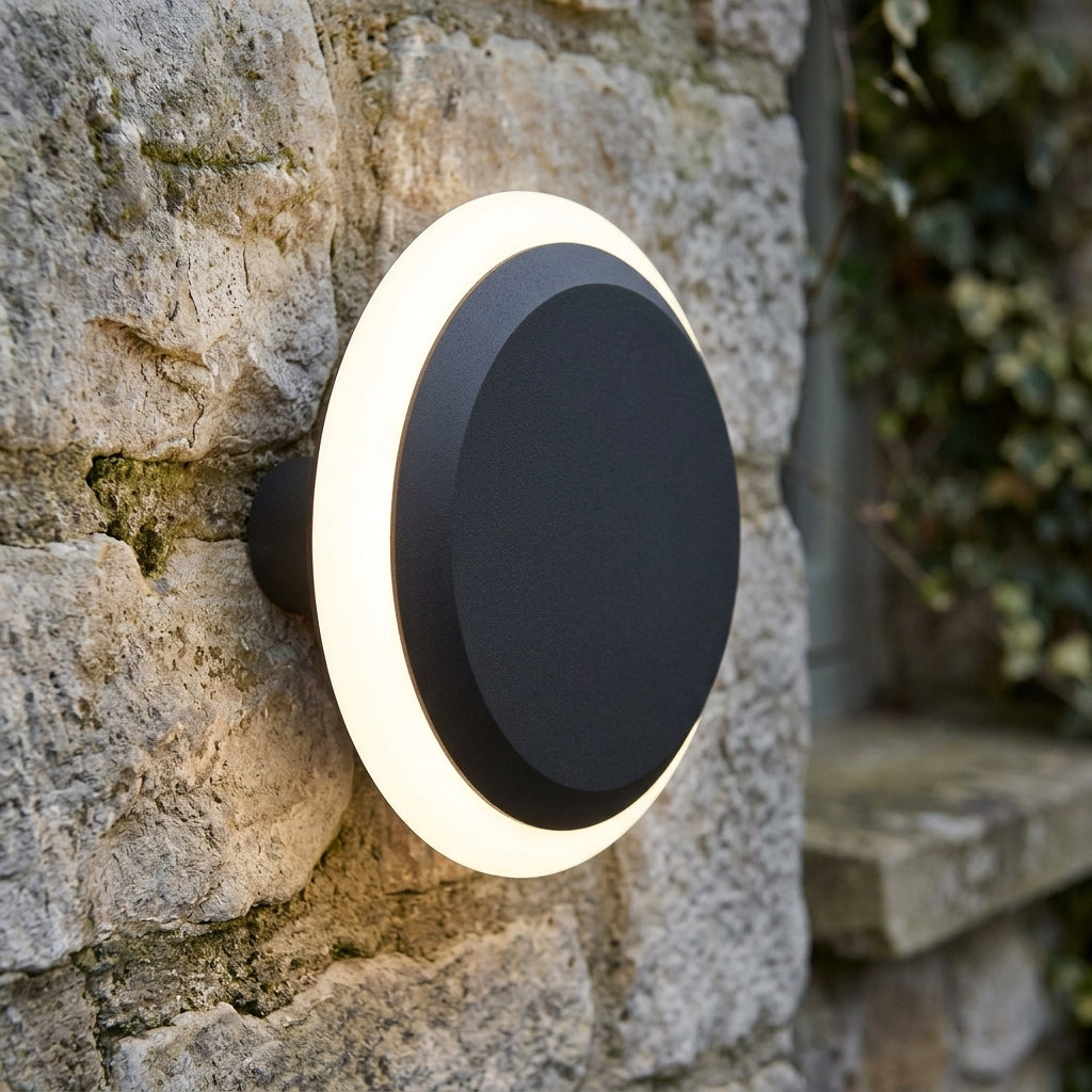 Oaks Lida Dark Grey Outdoor LED Wall Light