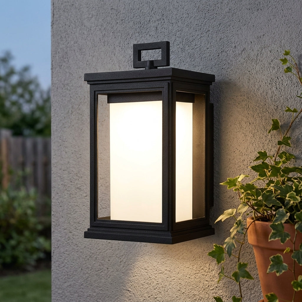 Feiss Roscoe Small Black Outdoor Wall Light