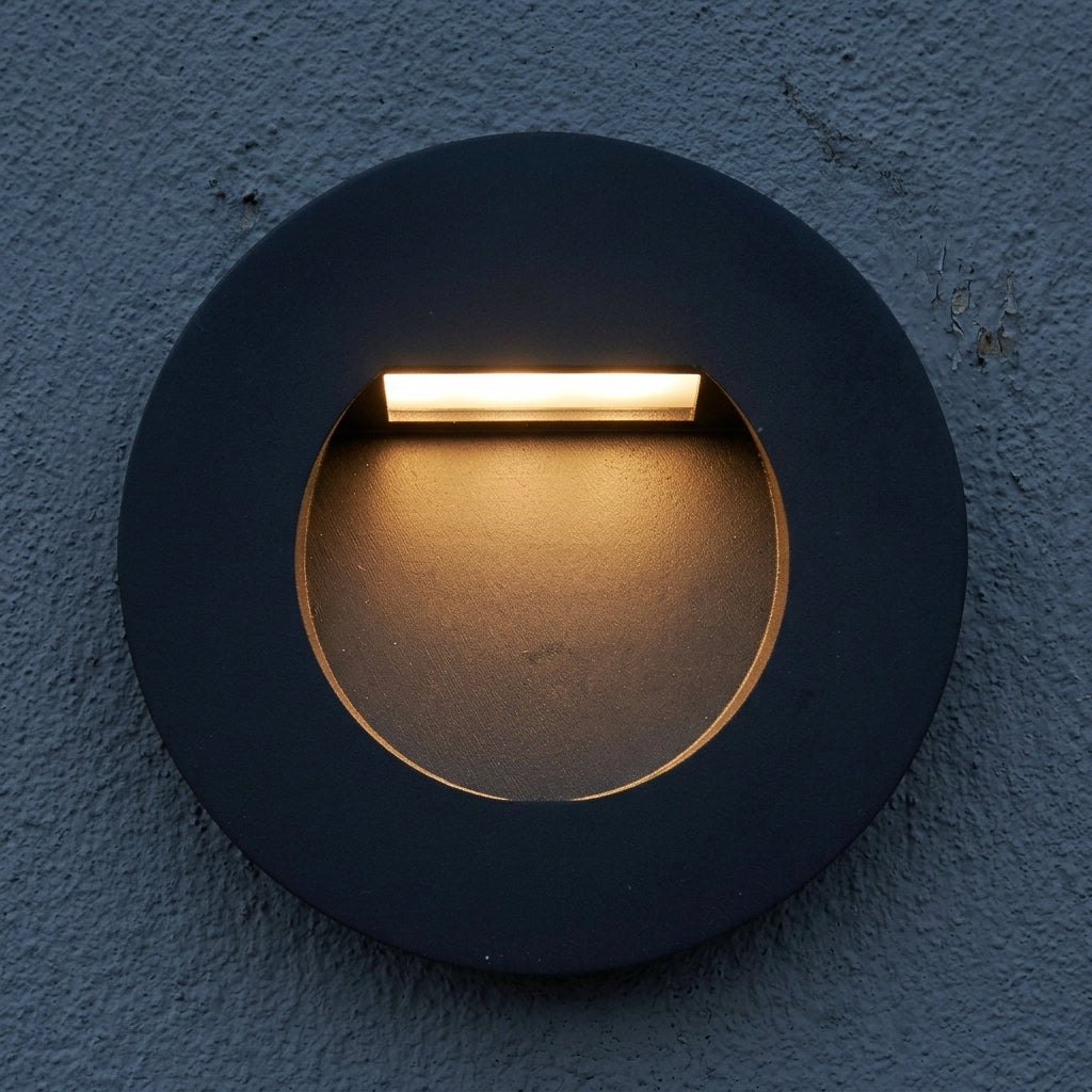 Albus Black LED Outdoor Wall Light IP65 1.5W