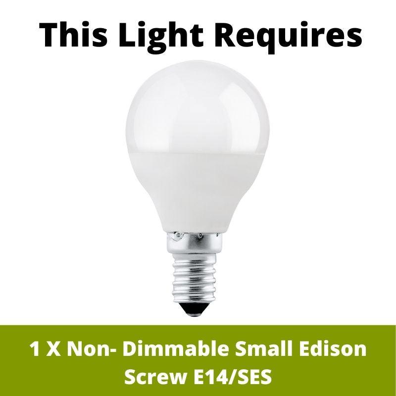 Eglo Rivato Curved IP44 White Glass & Chrome Wall Light